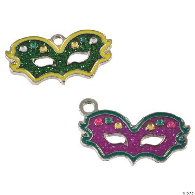 Mardi Gras Rhinestone Charms