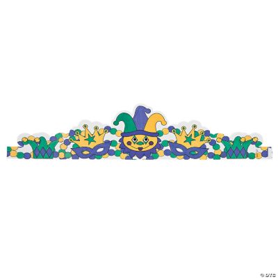 Color Your Own Mardi Gras Crowns