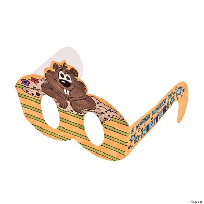 Color Your Own Groundhog Day Glasses
