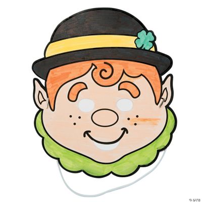 Color Your Own Leprechaun Masks