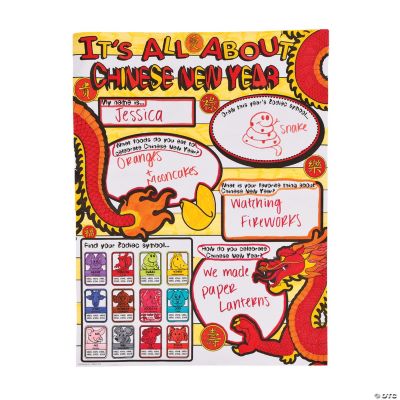 Color Your Own “It’s All About Chinese New Year” Posters