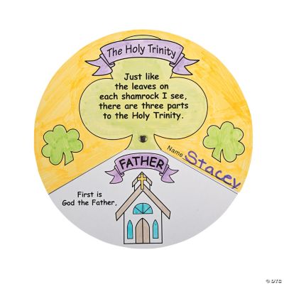 Color Your Own Trinity Shamrock Wheels