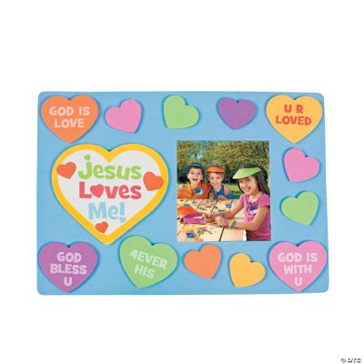 “Jesus Loves Me” Picture Frame Magnet Craft Kit