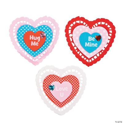 Heart Doily Magnet Craft Kit