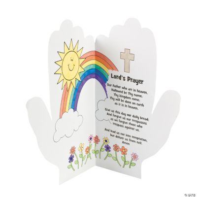 Color Your Own Handprint “Lord’s Prayer”