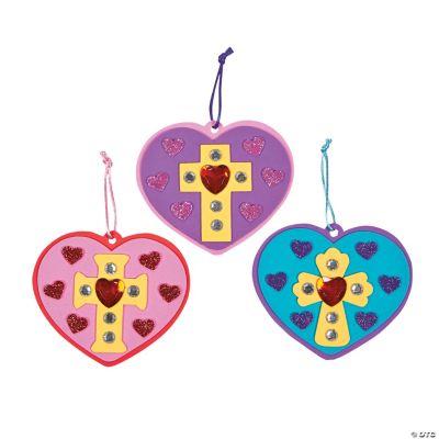 Inspirational Jeweled Heart Ornament Craft Kit