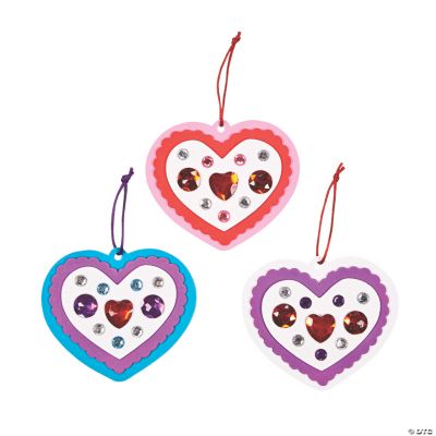 Jeweled Heart Ornament Craft Kit