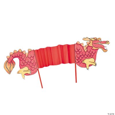 Color Your Own Dragon Puppets