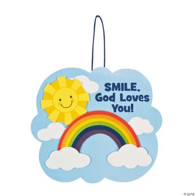 “Smile, God Loves You” Sign Craft Kit
