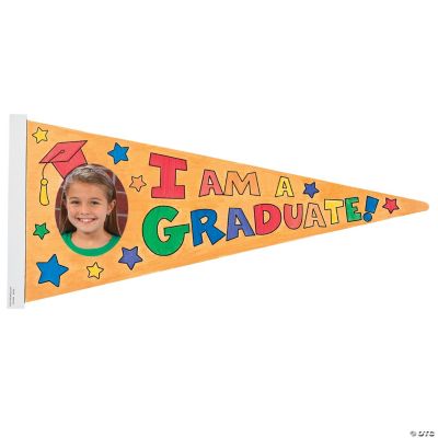 Color Your Own Graduation Photo Frame Pennants