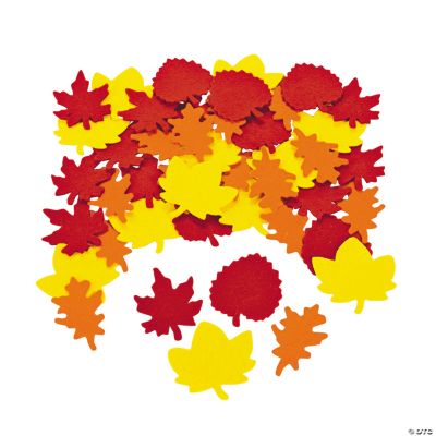 Colorful Fall Leaf Shapes