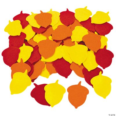 Colorful Fall Acorn Shapes