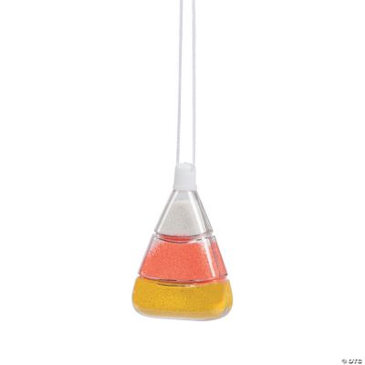 Candy Corn Sand Art Bottle Necklaces