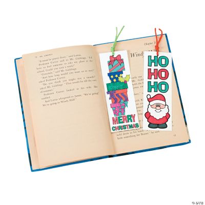 Color Your Own Christmas Bookmarks