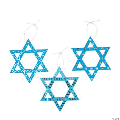 Magic Scratch Foil Star Of David Ornaments