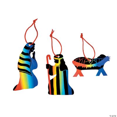 Magic Color Scratch Nativity Ornaments