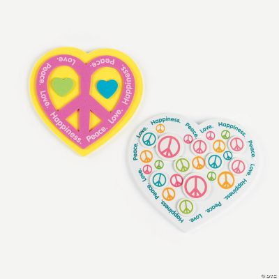 Peace Sign Valentine Magnets Craft Kit