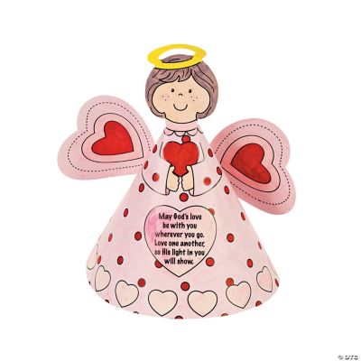 Color Your Own Inspirational Valentine Angels