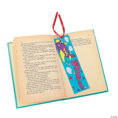 Color Your Own “Plane Cool” Valentine Bookmarks