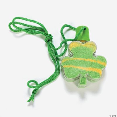 Shamrock Sand Art Bottle Necklaces