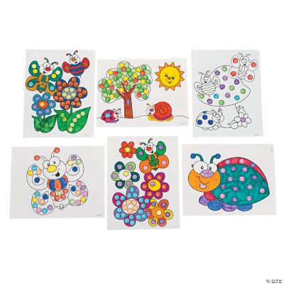 Color Your Own Spring Dot Marker Activity Sheets