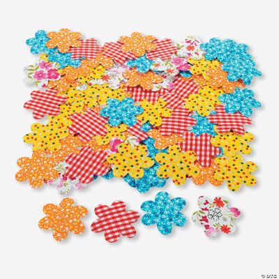 Fabric Flower Self-Adhesive Shapes
