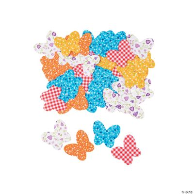 Fabric Butterfly Self-Adhesive Shapes