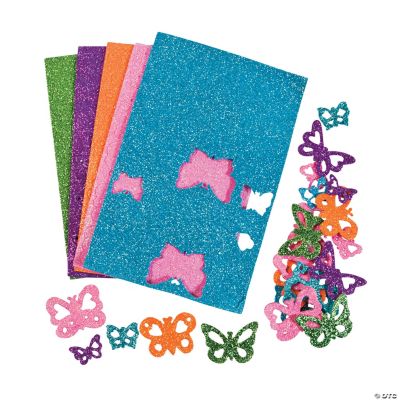 Glitter Butterfly Shapes