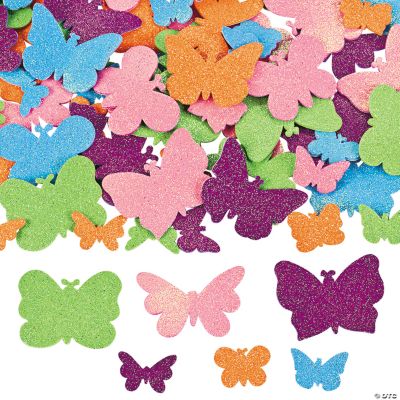Glitter Butterfly Shapes