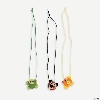 Button Friend Animal Necklace Craft Kit