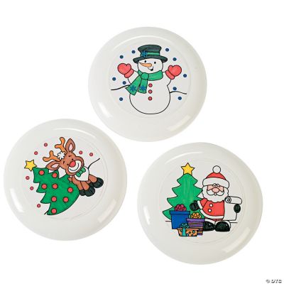 Color Your Own Holiday Flying Disks
