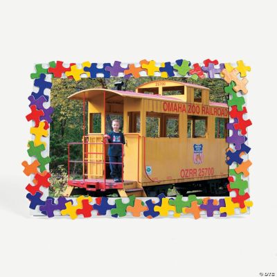 Colorful Puzzle Piece Photo Frame Craft Kit