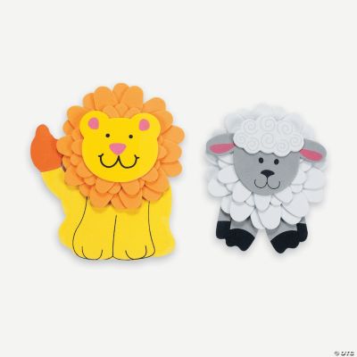 Flower Lion & Lamb Magnet Craft Kit
