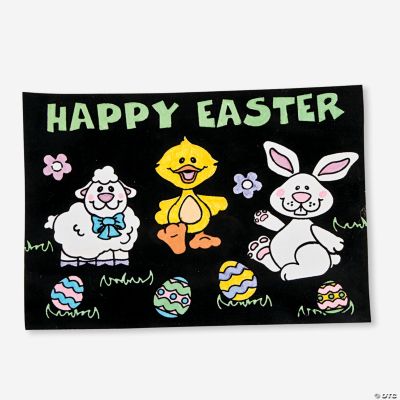 Color Your Own Fuzzy Easter Posters