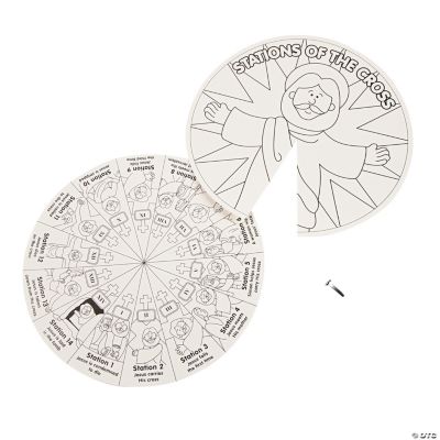 Color Your Own Stations of the Cross Wheel - Oriental Trading