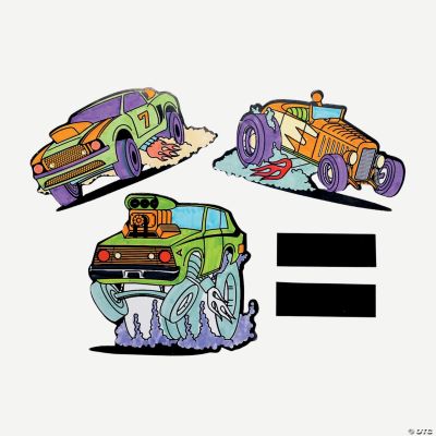 Color Your Own Car Magnets