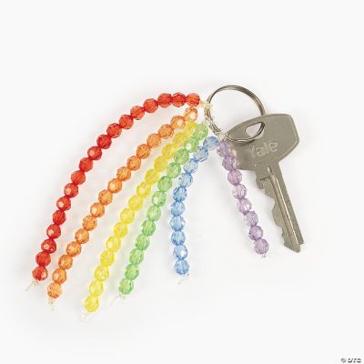 Beaded Rainbow Key Chain Craft Kit