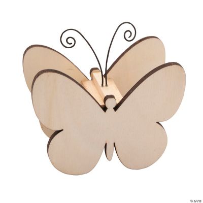 DIY Unfinished Wood Butterfly Photo Holders
