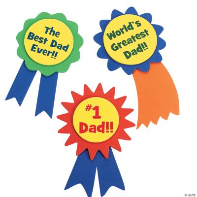 “#1 Dad” Ribbon Pin Craft Kit
