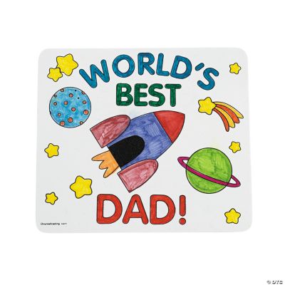 Color Your Own Father’s Day Mouse Pads