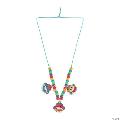 Sock Monkey Necklace Craft Kit