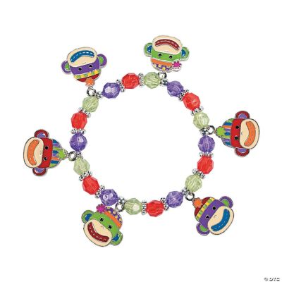 Sock Monkey Charm Bracelet Craft Kit
