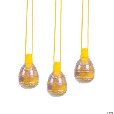 Sand Art Easter Egg Bottle Necklaces
