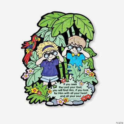 Color Your Own! Fuzzy Watch For God Cut Outs
