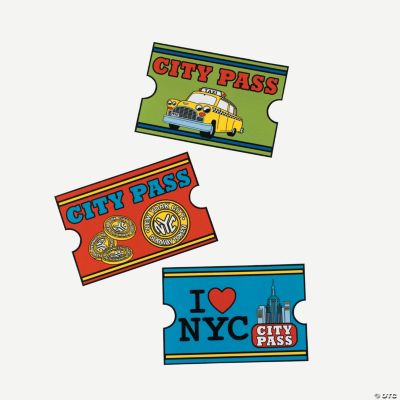 Color Your Own “City Pass” Cutouts