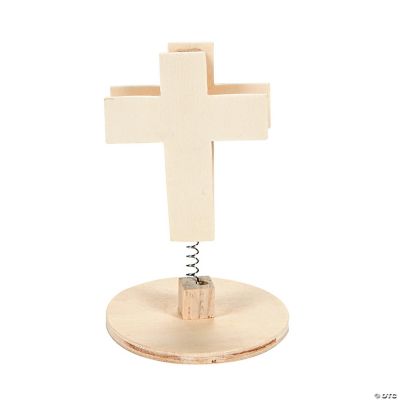DIY Unfinished Wood Cross Note Holders