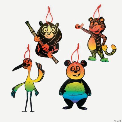 Magic Color Scratch Panda & Friends Shapes