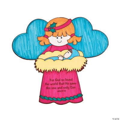 Color Your Own Christmas Angel