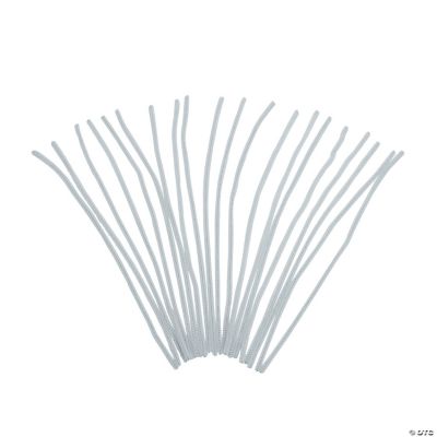 White Chenille Stems
