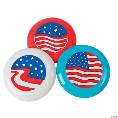 Color Your Own Patriotic Flying Disks